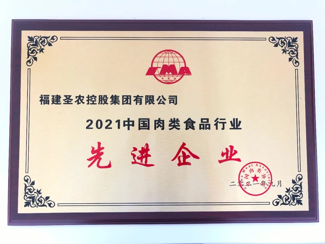 2021（九卅娱乐集团）中国肉类食品行业先进企业